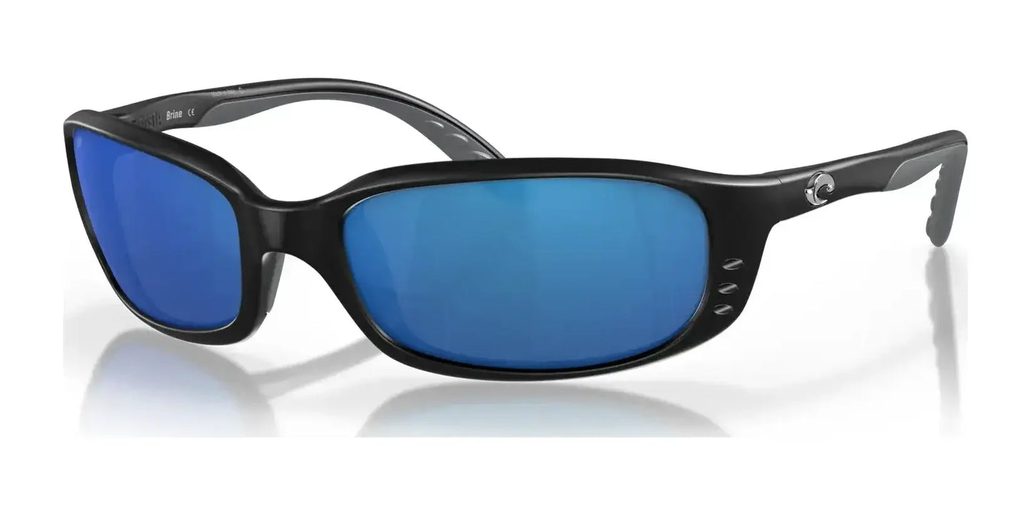 Costa BRINE 6S9017 Sunglasses Matte Black / Blue Mirror