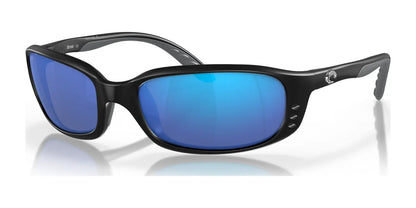 Costa BRINE 6S9017 Sunglasses Matte Black / Blue Mirror