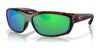 Costa SALTBREAK 6S9020 Sunglasses | Size 65 / Tortoise / Green Mirror (Polarized) (3P 11.4%) №902007