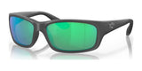 Costa JOSE 6S9023 Sunglasses Matte Gray / Green Mirror (Polarized)