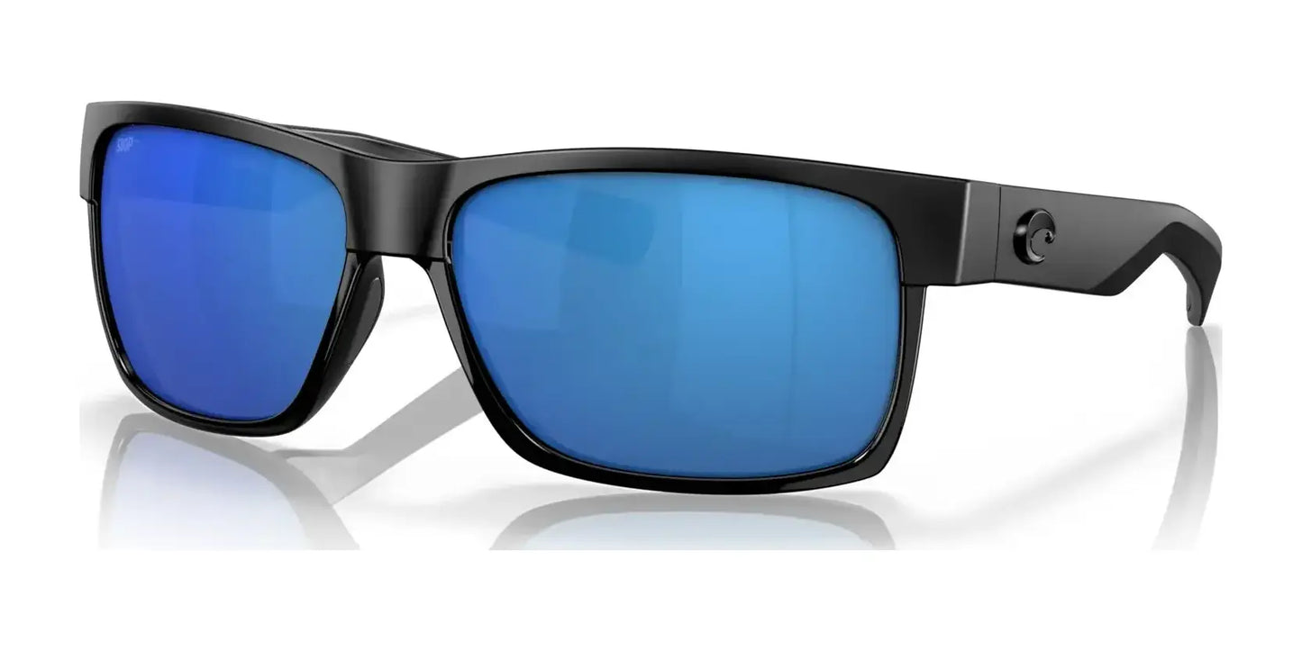 Costa HALF MOON 6S9026 Sunglasses Shiny Black / Blue Mirror