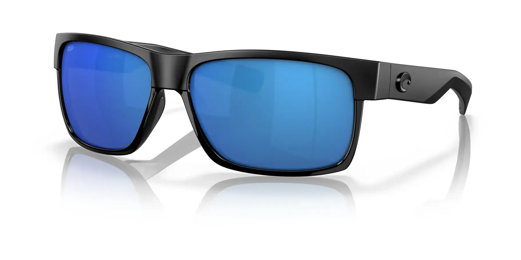 Costa HALF MOON 6S9026 Sunglasses Shiny Black / Blue Mirror