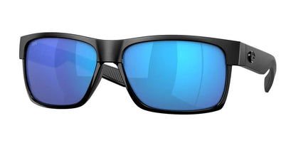 Costa HALF MOON 6S9026 Sunglasses Shiny Black / Blue Mirror