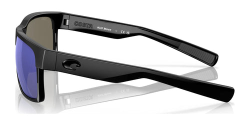 Costa HALF MOON 6S9026 Sunglasses / Size 60 / Shiny Black / Blue Mirror (Polarized) (3P 10%) №902611