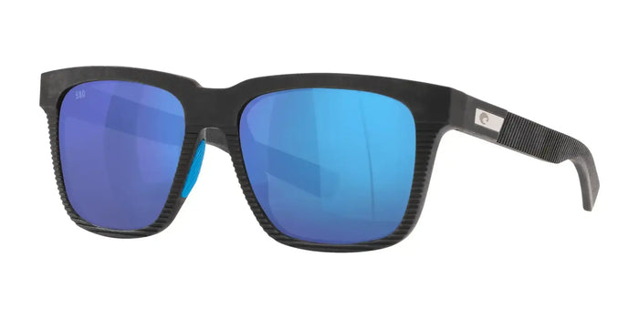 Costa PESCADOR 6S9029 Sunglasses | Size 55 / Net Gray With Blue Rubber / Blue Mirror (Polarized) (3P 10%) №902901