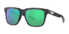 Costa PESCADOR 6S9029 Sunglasses | Size 55 / Net Gray With Gray Rubber / Green Mirror (Polarized) (3P 10%) №902902