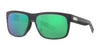 Costa BAFFIN 6S9030 Sunglasses | Size 58 / Net Gray With Gray Rubber / Green Mirror (Polarized) (3P 10%) №903002
