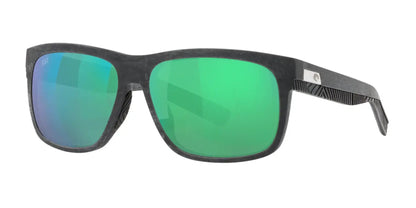 Costa BAFFIN 6S9030 Sunglasses Net Gray With Gray Rubber / Green Mirror