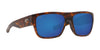 Costa SAMPAN 6S9033 Sunglasses | Size 60 / Matte Tortoise №903324 / Blue Mirror (Polarized) (3P 10%)