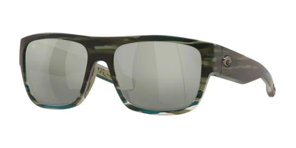 Costa SAMPAN 6S9033 Sunglasses Matte Reef / Gray Silver Mirror