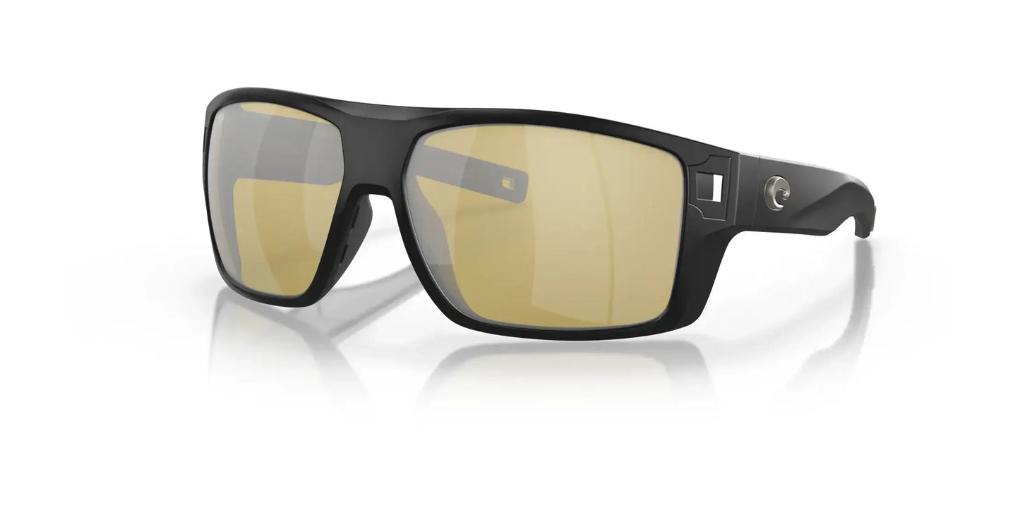 Costa DIEGO 6S9034 Sunglasses Matte Black / Sunrise Silver Mirror