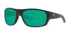 Costa TICO 6S9036 Sunglasses | Size 60 / Matte Black №903620 / Green Mirror (Polarized) (3P 10%)