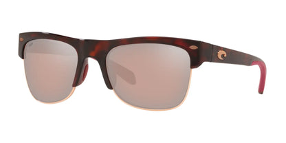 Costa PAWLEYS 6S9039 Sunglasses Rose Tortoise / Copper Silver Mirror