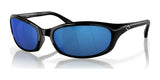 Costa HARPOON 6S9040 Sunglasses Shiny Black / Blue Mirror (Polarized)