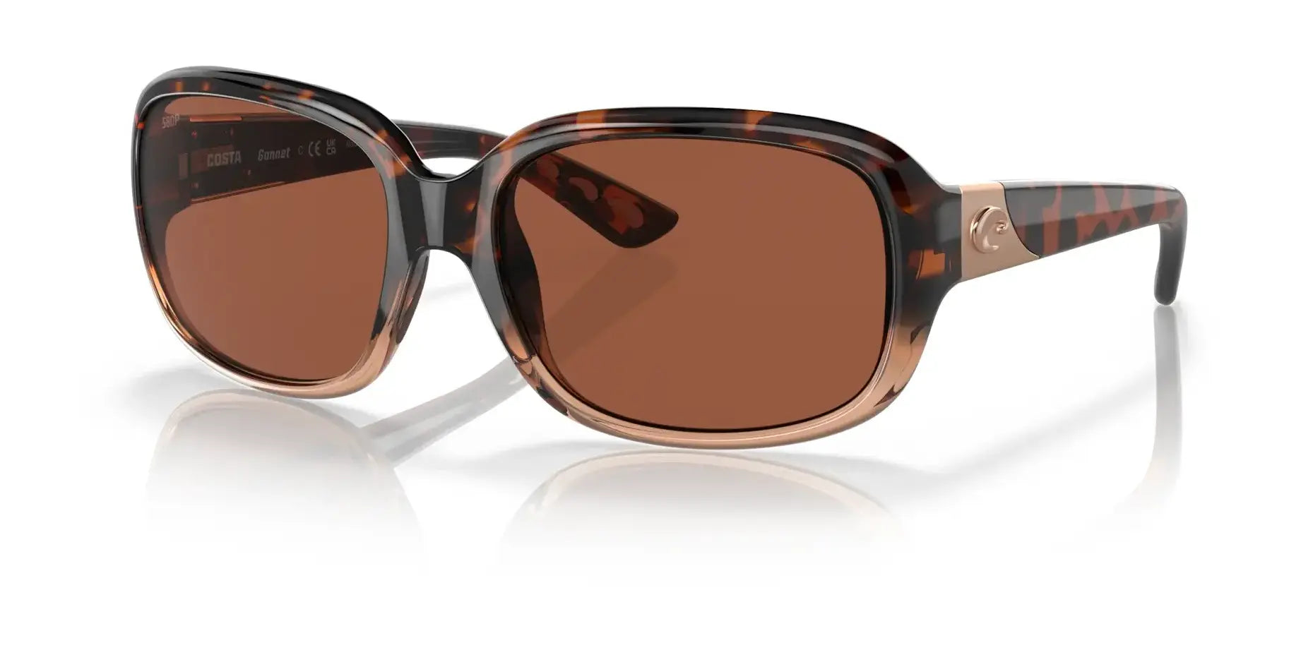 Costa GANNET 6S9041 Sunglasses Shiny Tortoise Fade / Copper