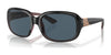 Costa GANNET 6S9041 Sunglasses | Size 58 / Shiny Black/Hibiscus / Gray (Polarized) (3P 14%) №904106