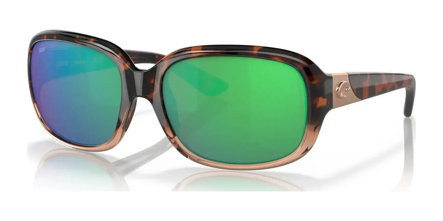 Costa GANNET 6S9041 Sunglasses Shiny Tortoise Fade / Green Mirror