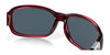 Costa INLET 6S9042 Sunglasses | Size 58 / Pomegranate Fade №904205 / Gray (Polarized) (3P 14%)