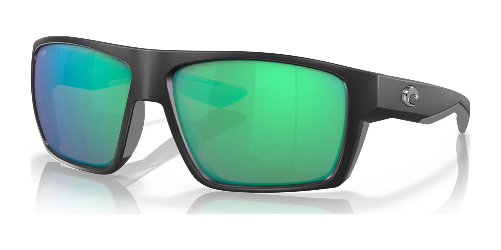 Costa BLOKE 6S9045 Sunglasses Matte Black / Green Mirror (Polarized)