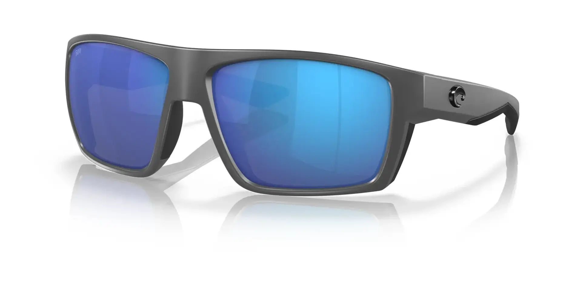 Costa BLOKE 6S9045 Sunglasses Matte Gray / Matte Black / Blue Mirror