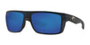 Costa MOTU 6S9055 Sunglasses | Size 58 / Matte Black Teak №905505 / Blue Mirror (Polarized) (3P 12.6%)