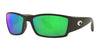Costa CORBINA OMNIFIT 6S9057F Sunglasses | Size 62 / Matte Black №905706 / Green Mirror (Polarized) (3P 11.4%)