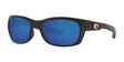 Costa TREVALLY 6S9065 Sunglasses Matte Black / Blue Mirror (Polarized)