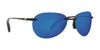 Costa WEST BAY 6S9077 Sunglasses | Size 59 / Shiny Black №907704 / Blue Mirror (3P 12.6%)