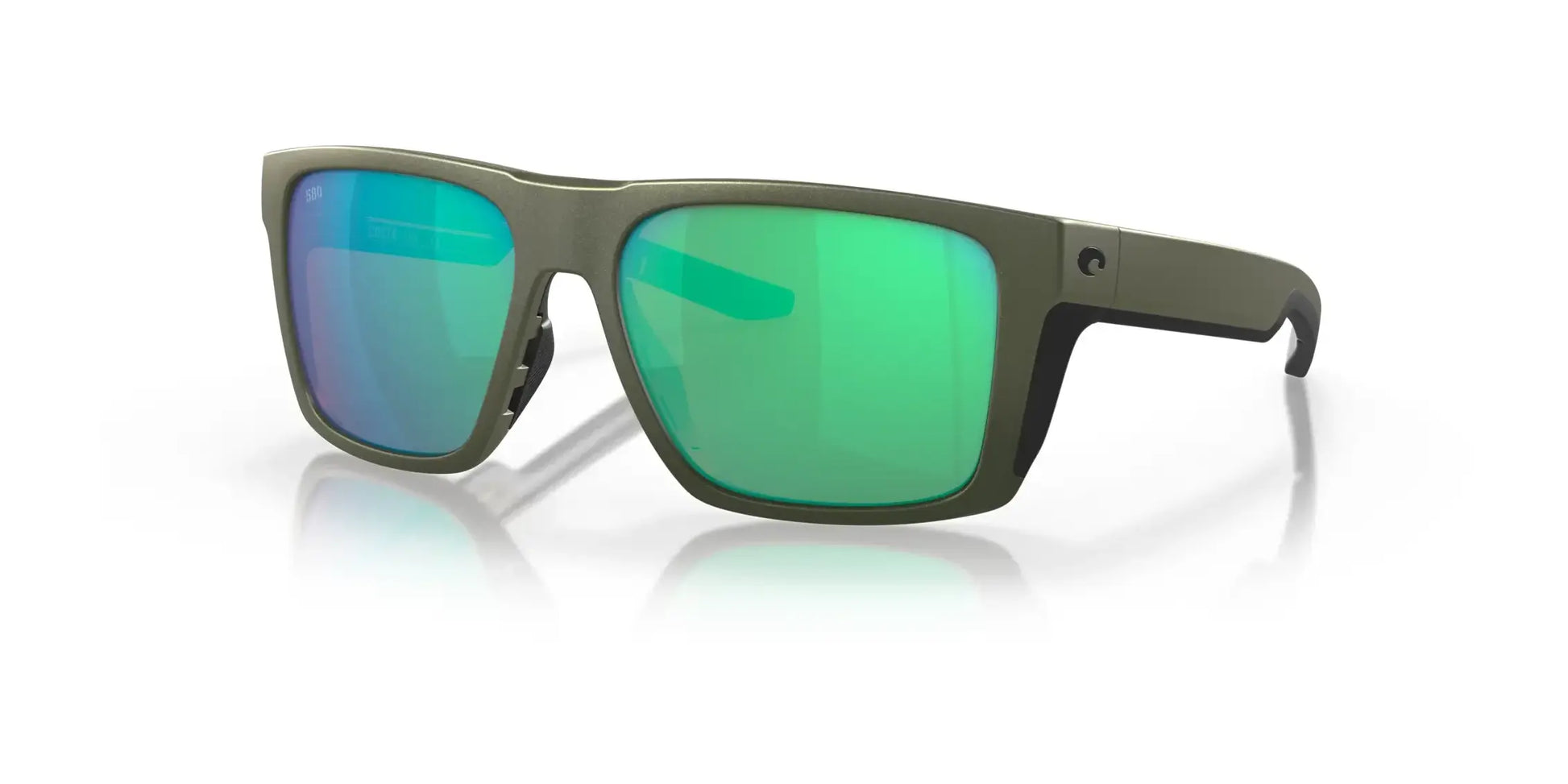 Costa LIDO 6S9104 Sunglasses Steel Gray Metallic / Green Mirror