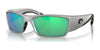 Costa CORBINA PRO 6S9109 Sunglasses | Size 61 / Metallic Silver / Green Mirror (Polarized) (3P 10%) №910907