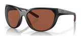 Costa MAYFLY 6S9110 Sunglasses Matte Black / Copper (Polarized)