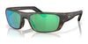 Costa WHITETIP PRO 6S9115 Sunglasses | Size 57 / Matte Tortoise / Green Mirror (Polarized) (3P 10%) №911509