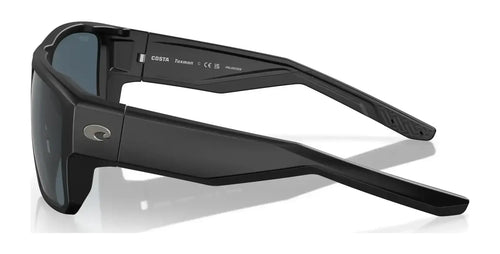 Costa TAXMAN 6S9116 Sunglasses / Size 59 / Matte Black / Gray (Polarized) (3P 14%) №911606