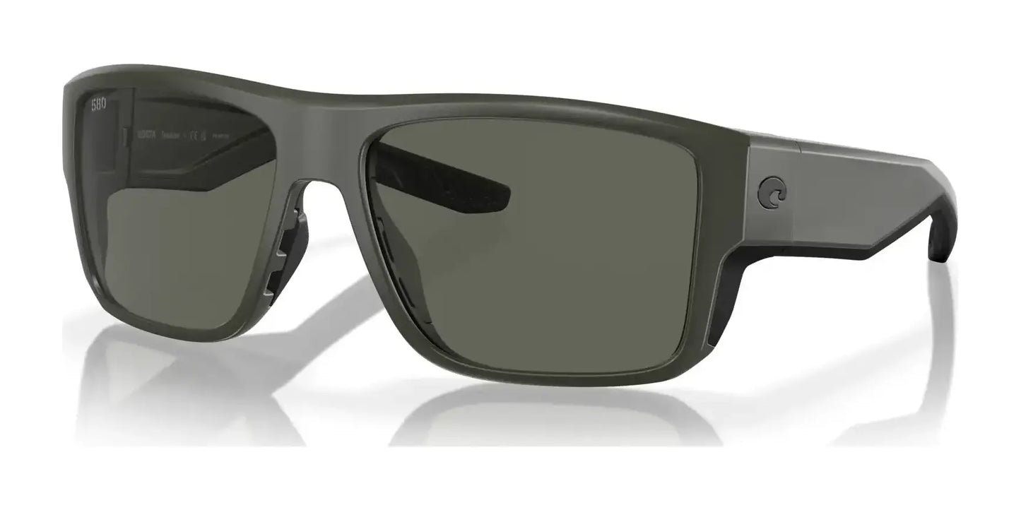 Costa TAXMAN 6S9116 Sunglasses Matte Olive / Gray