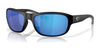 Costa 6S9119 Clip-On Sunglasses | Size 58 / Matte Black №911901 / Blue Mirror (Polarized) (3P 10%)