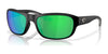 Costa 6S9119 Clip-On Sunglasses | Size 58 / Matte Black №911905 / Green Mirror (Polarized) (3P 11.4%)