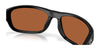 Costa 6S9119 Clip-On Sunglasses | Size 58 / Matte Black №911906 / Gray (Polarized) (3P 14%)