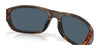 Costa 6S9119 Clip-On Sunglasses | Size 58 / Matte Black №911906 / Gray (Polarized) (3P 14%)