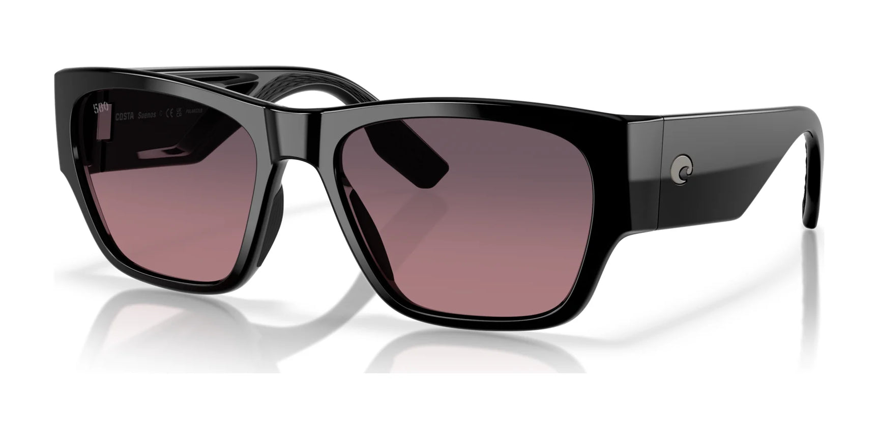 Costa SUEÑOS 6S9123 Sunglasses Black / Rose Gradient (Polarized)