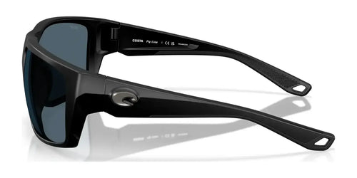 Costa FLY LINE 6S9129 Sunglasses / Size 64 / Matte Black / Gray (Polarized) (3P 14%) №912908