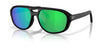 Costa STREET HEAT 6S9133 Sunglasses | Size 55 / Matte Black / Green Mirror (Polarized) (3P 11.4%) №913302
