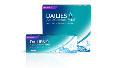 Dailies AC Plus Multifocal contact lenses box