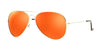 DEA Eyewear AVIATRIX Sunglasses | Size 58 / Gold / Red