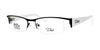 DEA Eyewear BIBIANA Eyeglasses | Size 54 / Black/White / Non Prescription