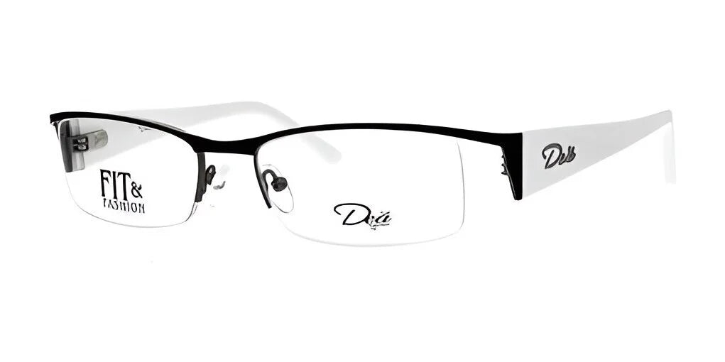 DEA Eyewear BIBIANA Eyeglasses Black / White Progressive 4.00X