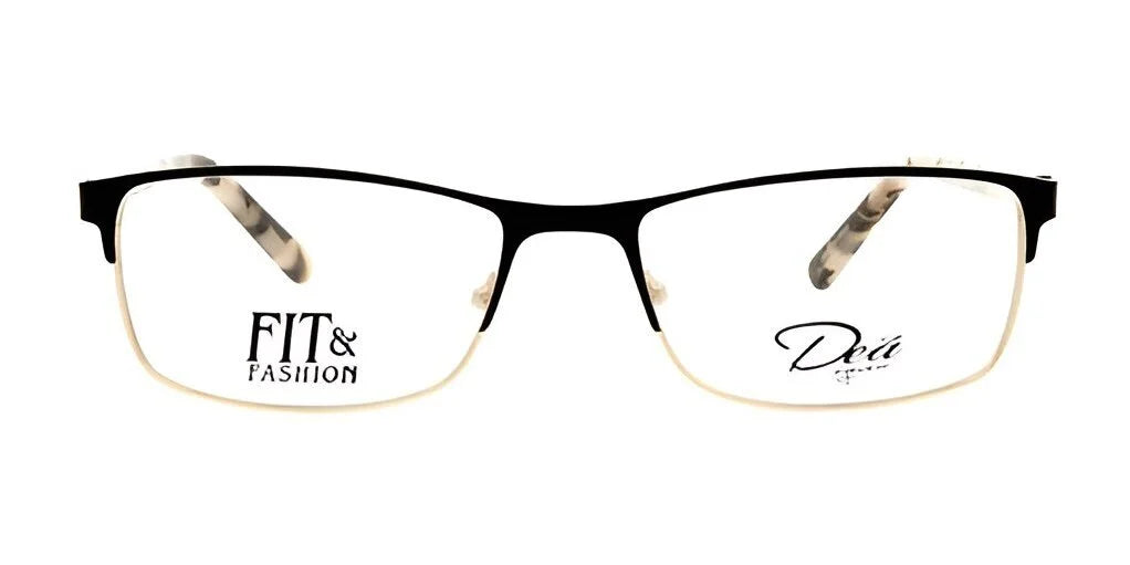 A pair of stylish black-rimmed eyeglasses featuring the "Fit & Fashion" design, the DEA Eyewear BUTTERFLYZ offers a durable frame for everyday elegance.