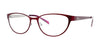 DEA Eyewear DONA Eyeglasses | Size 57 / Burgundy / Non Prescription