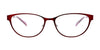 DEA Eyewear DONA Eyeglasses | Size 57 / Burgundy / Non Prescription