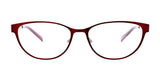 The DEA Eyewear DONA Eyeglasses, offered in size 57, boast a sleek and modern design with full-rim cat eye frames and clear lenses.