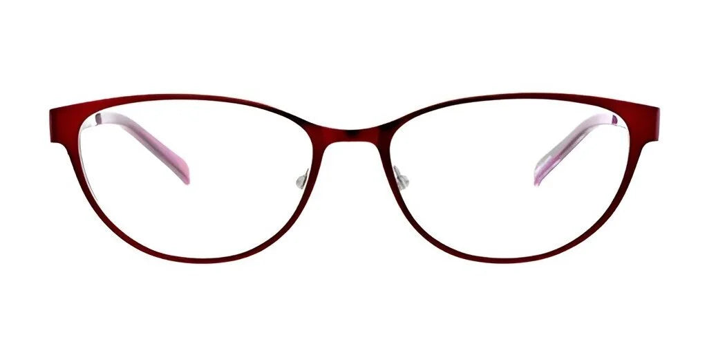 The DEA Eyewear DONA Eyeglasses, offered in size 57, boast a sleek and modern design with full-rim cat eye frames and clear lenses.